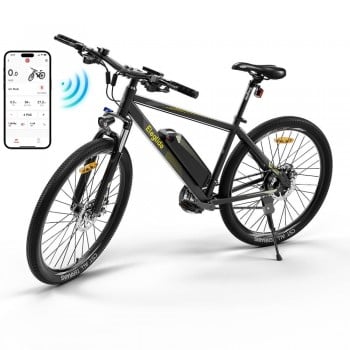 Bicicleta electrica Eleglide M1 Plus 29" - Motor 250W, Baterie 36V 12,5Ah, Autonomie 100 km, Shimano 21 viteze, Frane cu disc dublu - Negru Trotineta Electrica