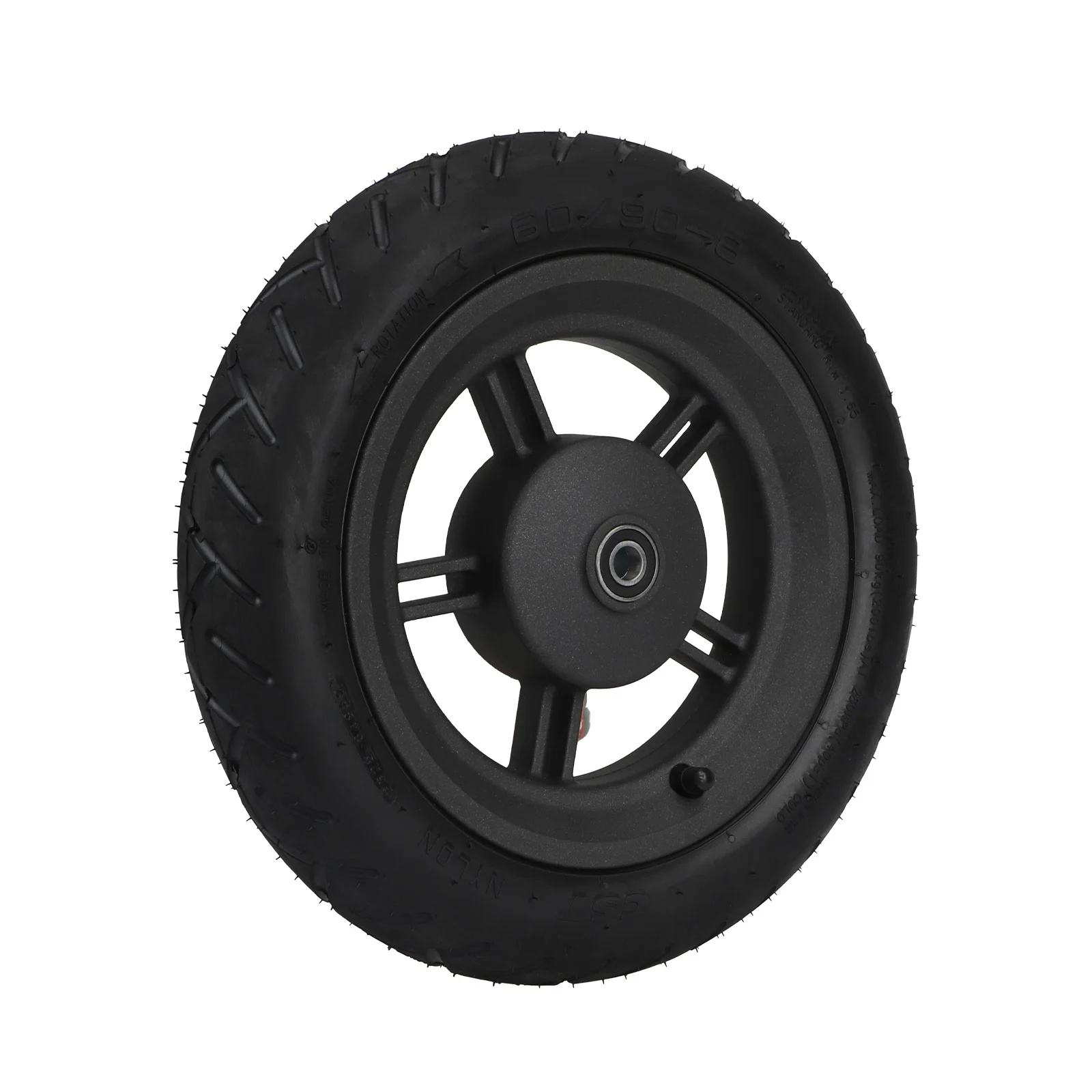 Roată Față Completă pentru Trotinete Electrice Xiaomi 5 Plus și Xiaomi 6 – Include Anvelopă Tubeless CST 60/90-8