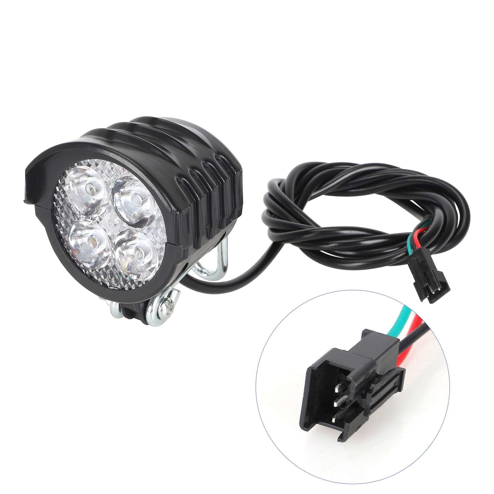 Far LED cu Claxon 12-72V Trotineta Bicicleta Electrica