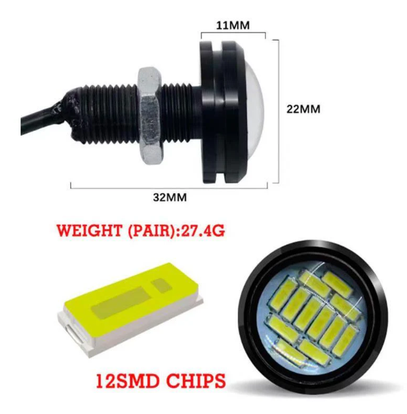 LED Eagle Eye Alb