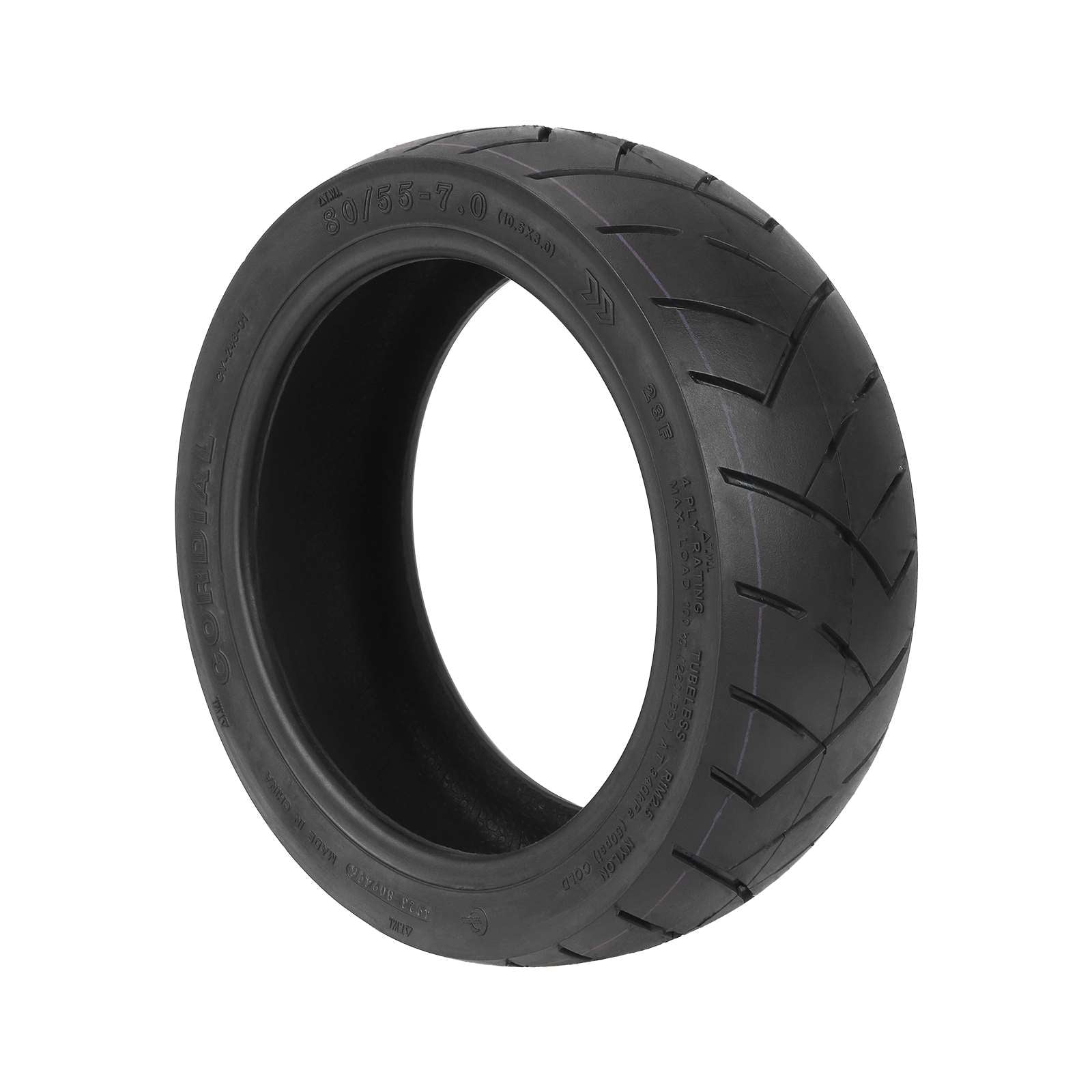 Cauciuc Tubeless 10.5x3 Inch (80/55-7) - Anvelopa Sosea Trotineta Electrica Premium