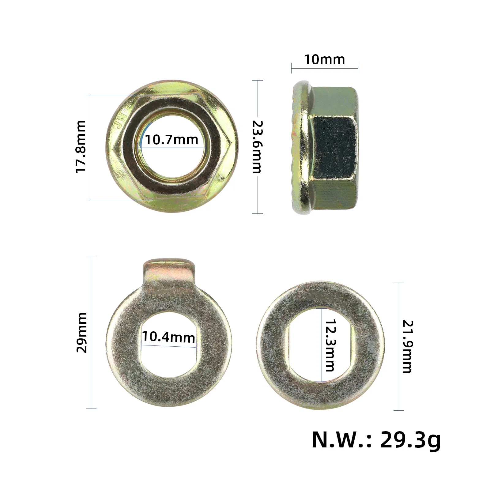 Set piulita si saiba pentru motor Kukirin G2 Pro