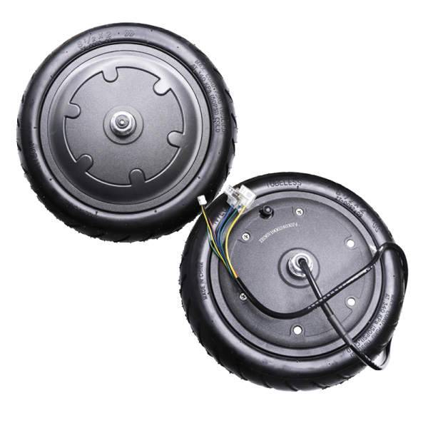 Roata cu motor 350W pentru trotineta electrica Xiaomi Mijia M365   MI 1S cu anvelopa cauciuc si camera 8.5 inch (8 1 2 x 2)