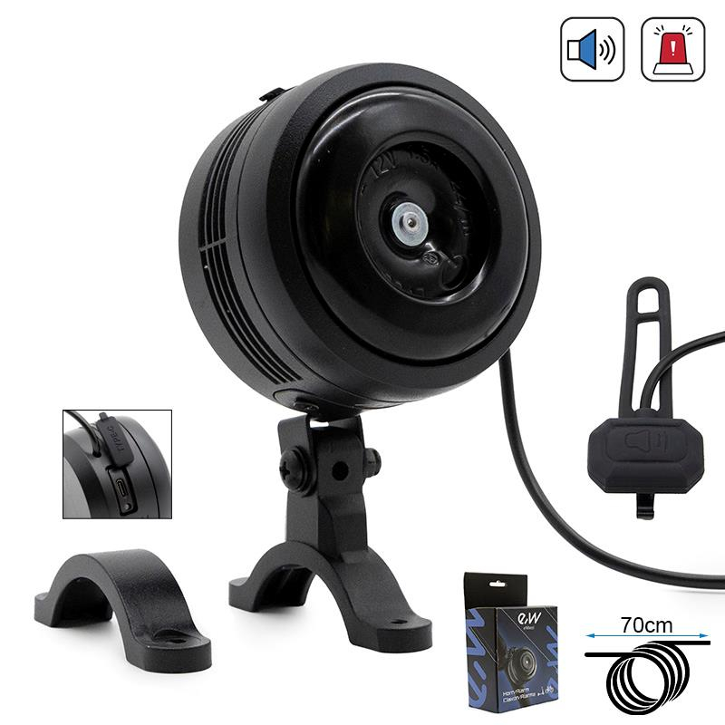 Claxon cu alarma pentru trotinete biciclete 70dB