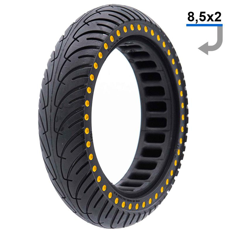 Cauciuc plin antiexplozie pentru trotineta electrica Xiaomi (8 1 2X2) cu buline galbene