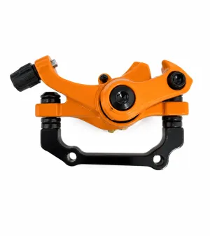 Etrier Frână Mecanică Față Original Portocaliu pentru Trotinetă Electrică KuKirin G4