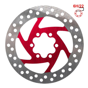 Disc de frana trotineta electrica 120mm 6H rosu