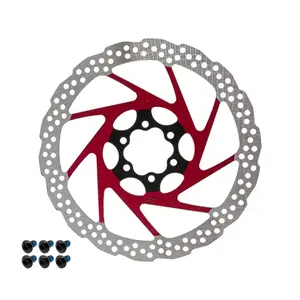 Disc frana trotineta bicicleta 180mm 6H - ROSU
