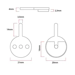 Placute frana trotineta electrica CT007 (ceramice) - 2 perechi